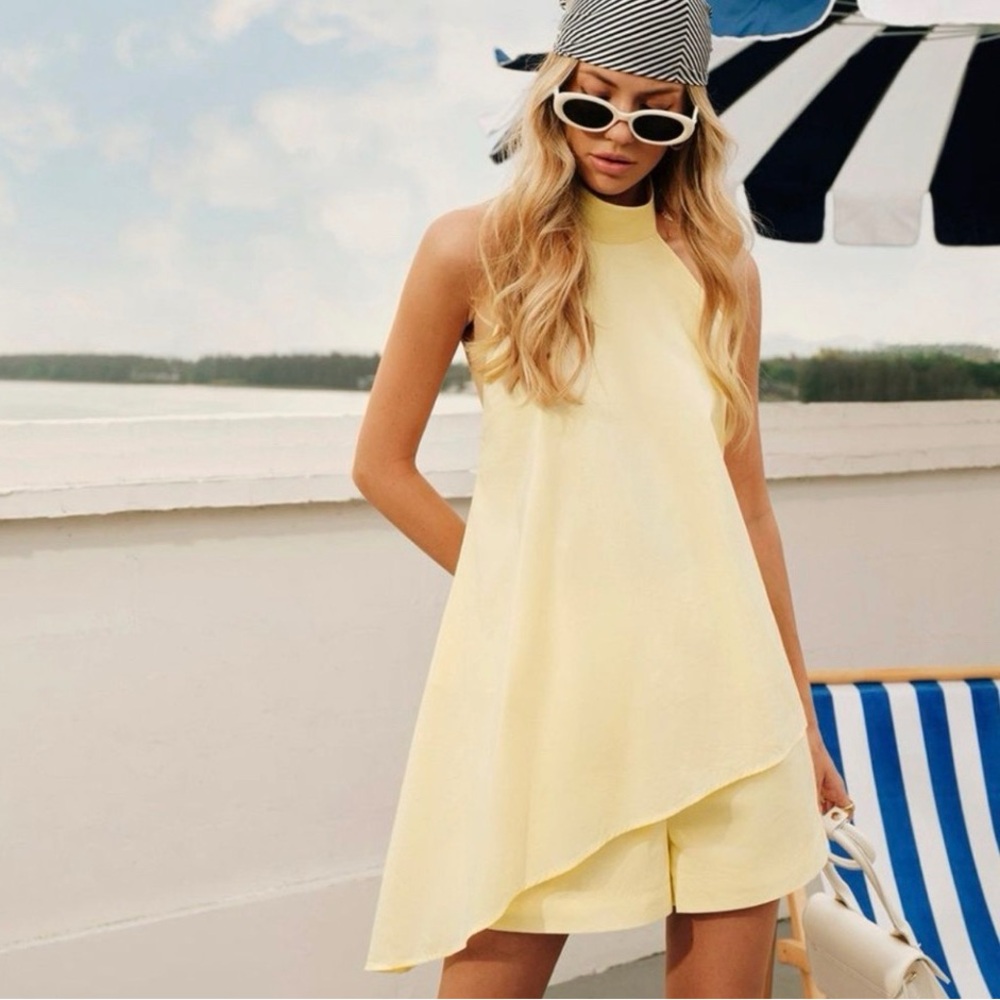 NWT Commense butter yellow short set. Size XL $30